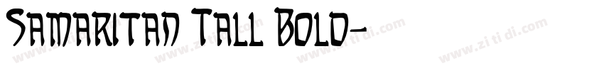 Samaritan Tall Bold字体转换